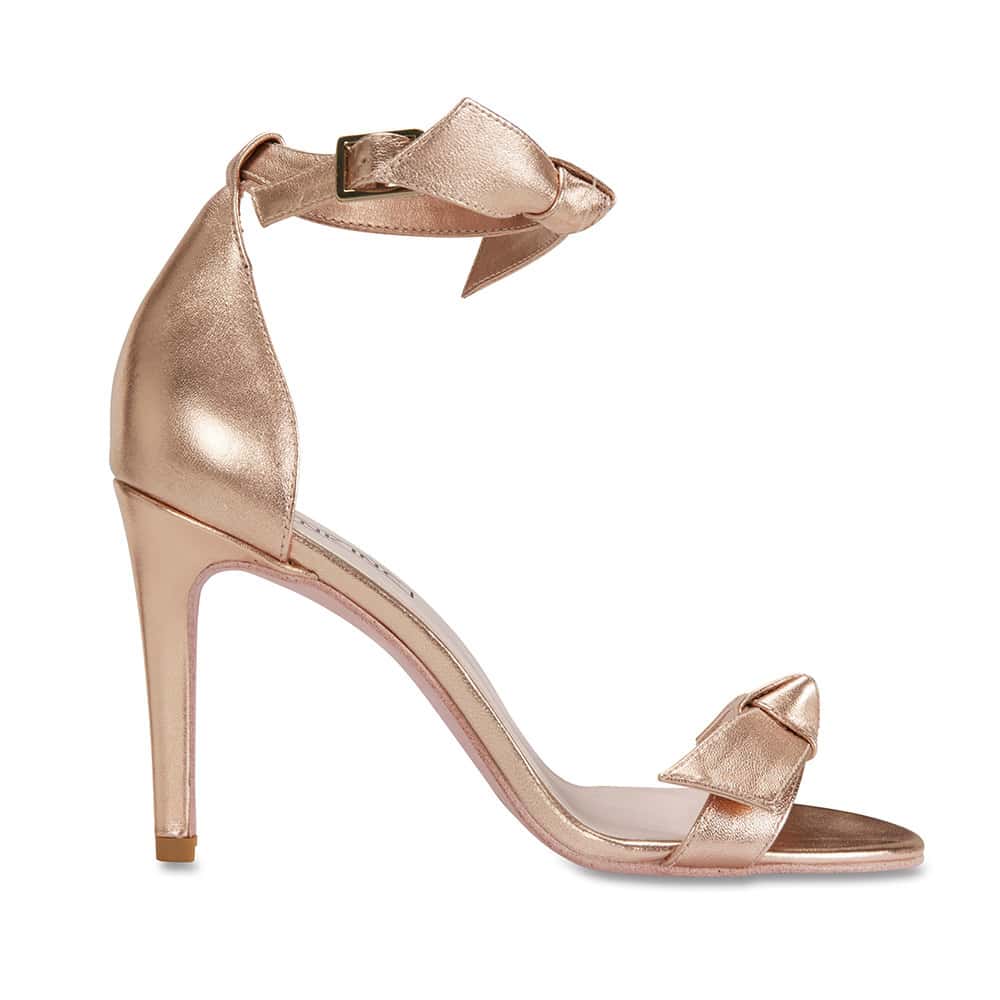 Destiny Heel in Rose Gold Leather