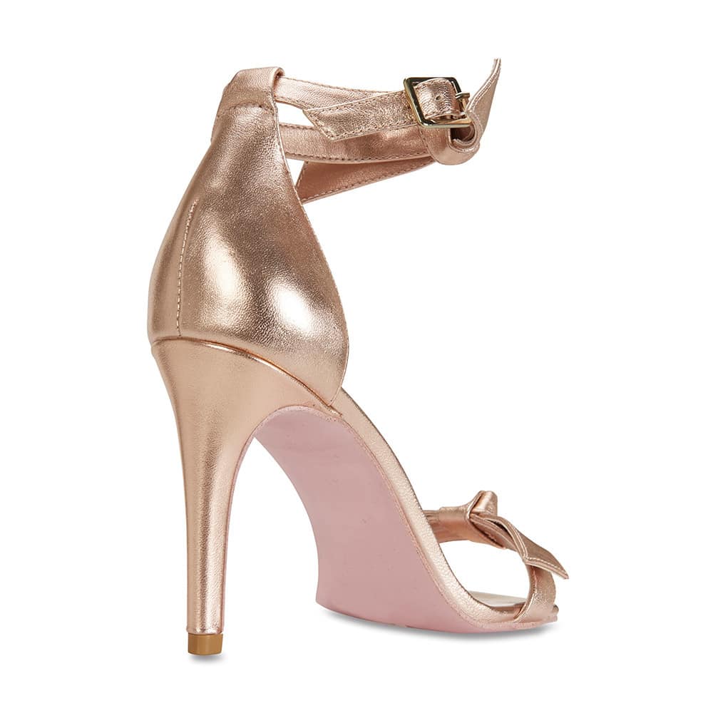 Destiny Heel in Rose Gold Leather