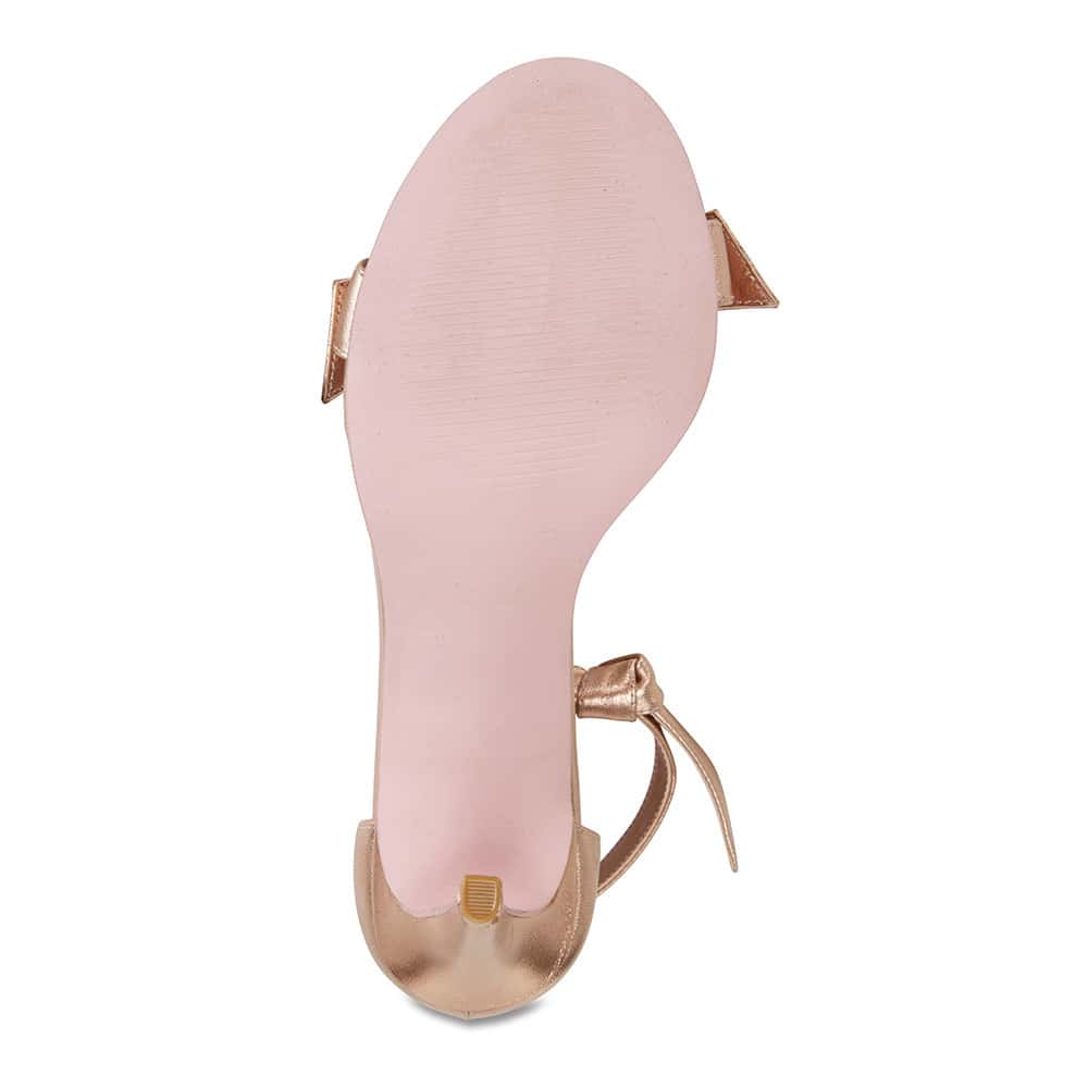 Destiny Heel in Rose Gold Leather