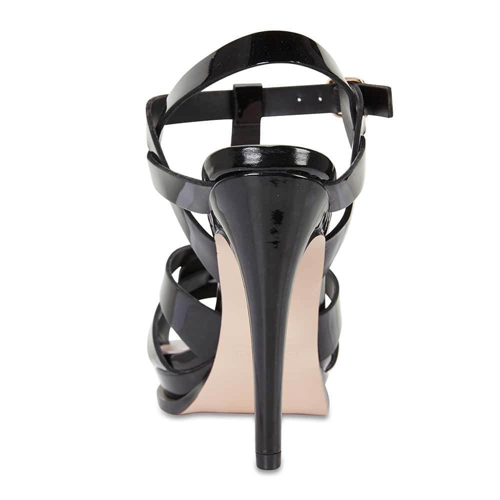 Empire Heel in Black Patent