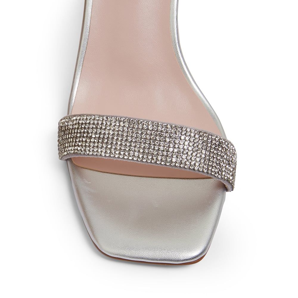Hope Heel in Silver Metallic