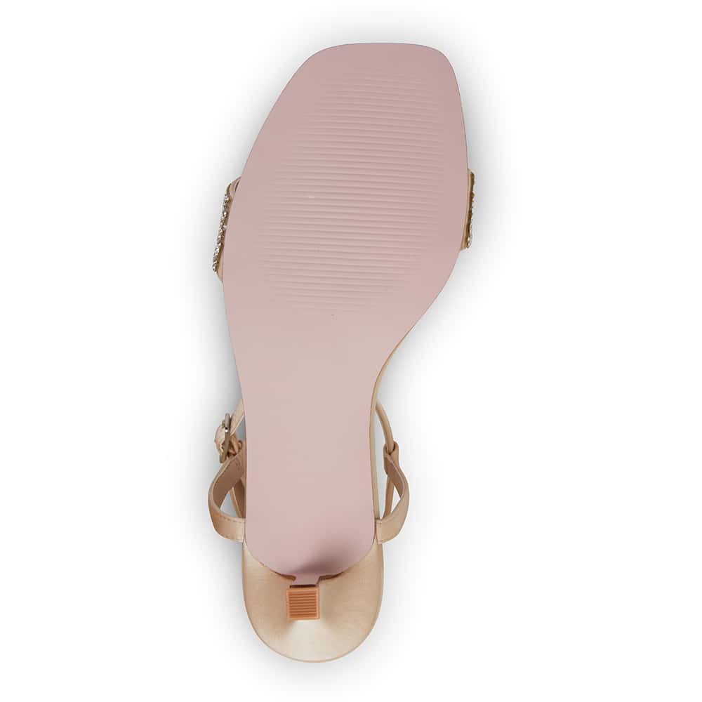 Icon Heel in Baby Pink Fabric