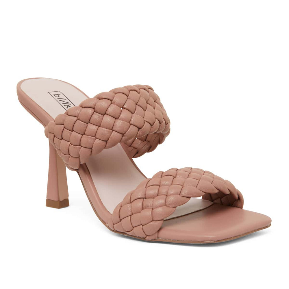 Jacinta Heel in Blush Leather