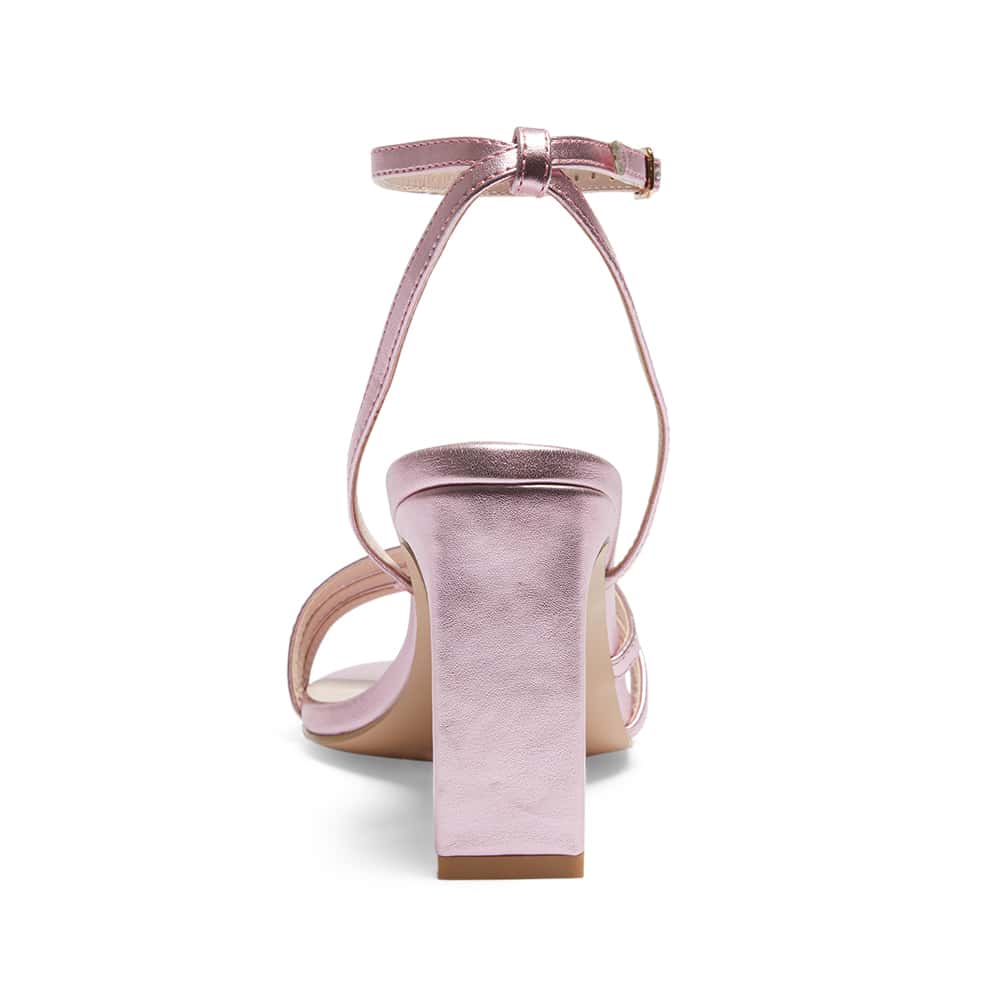 Lara Heel in Pink Metallic