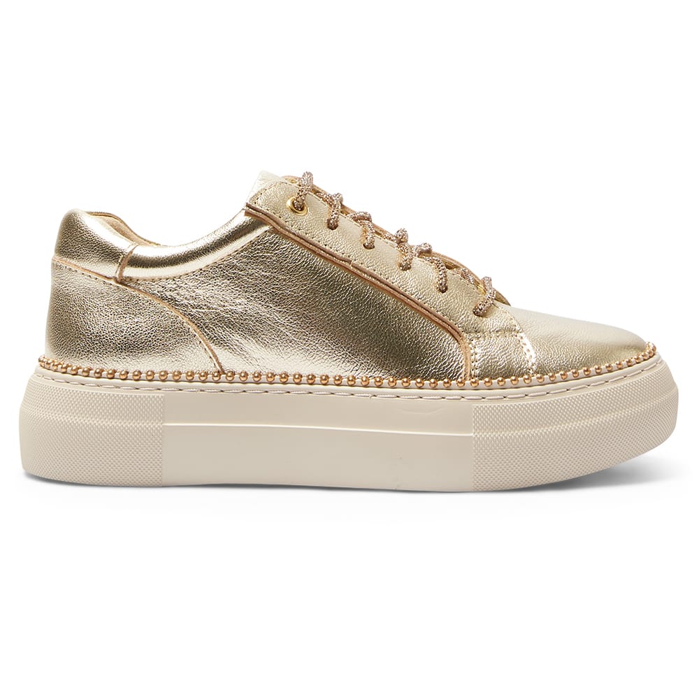 Persia Sneaker in Gold Nappa Leather