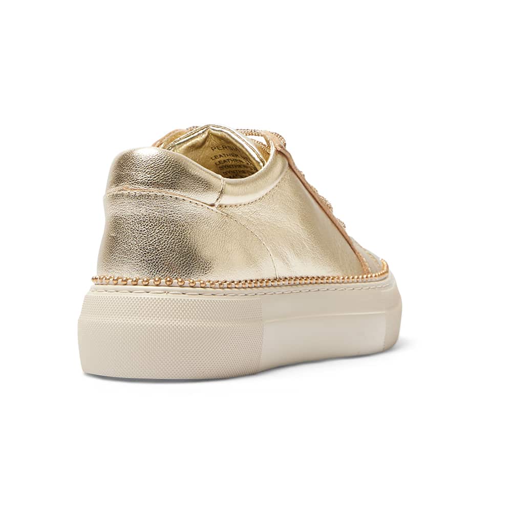 Persia Sneaker in Gold Nappa Leather