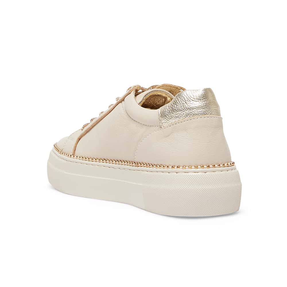 Persia Sneaker in Ivory Nappa Leather