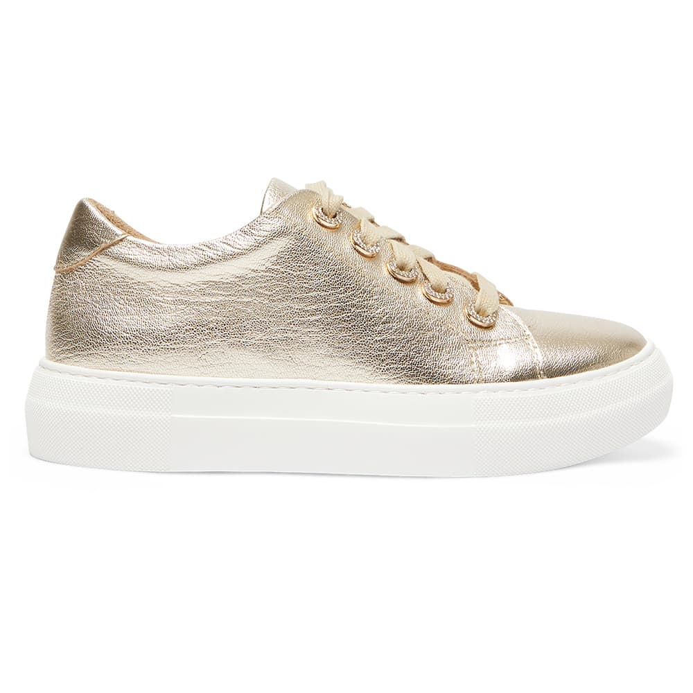 Prisila Sneaker in Gold Nappa Leather