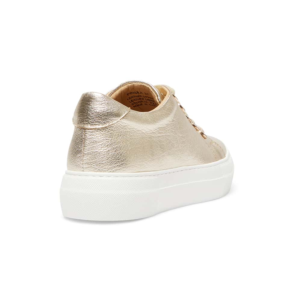 Prisila Sneaker in Gold Nappa Leather