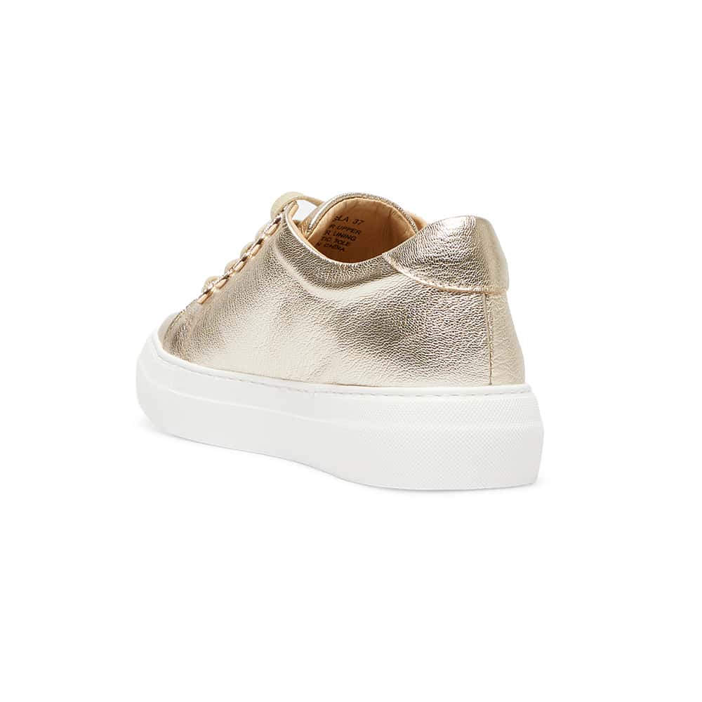 Prisila Sneaker in Gold Nappa Leather