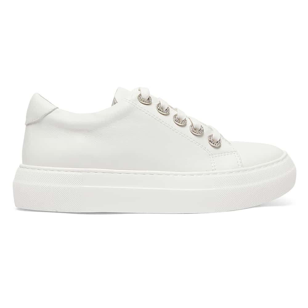 Prisila Sneaker in White Leather