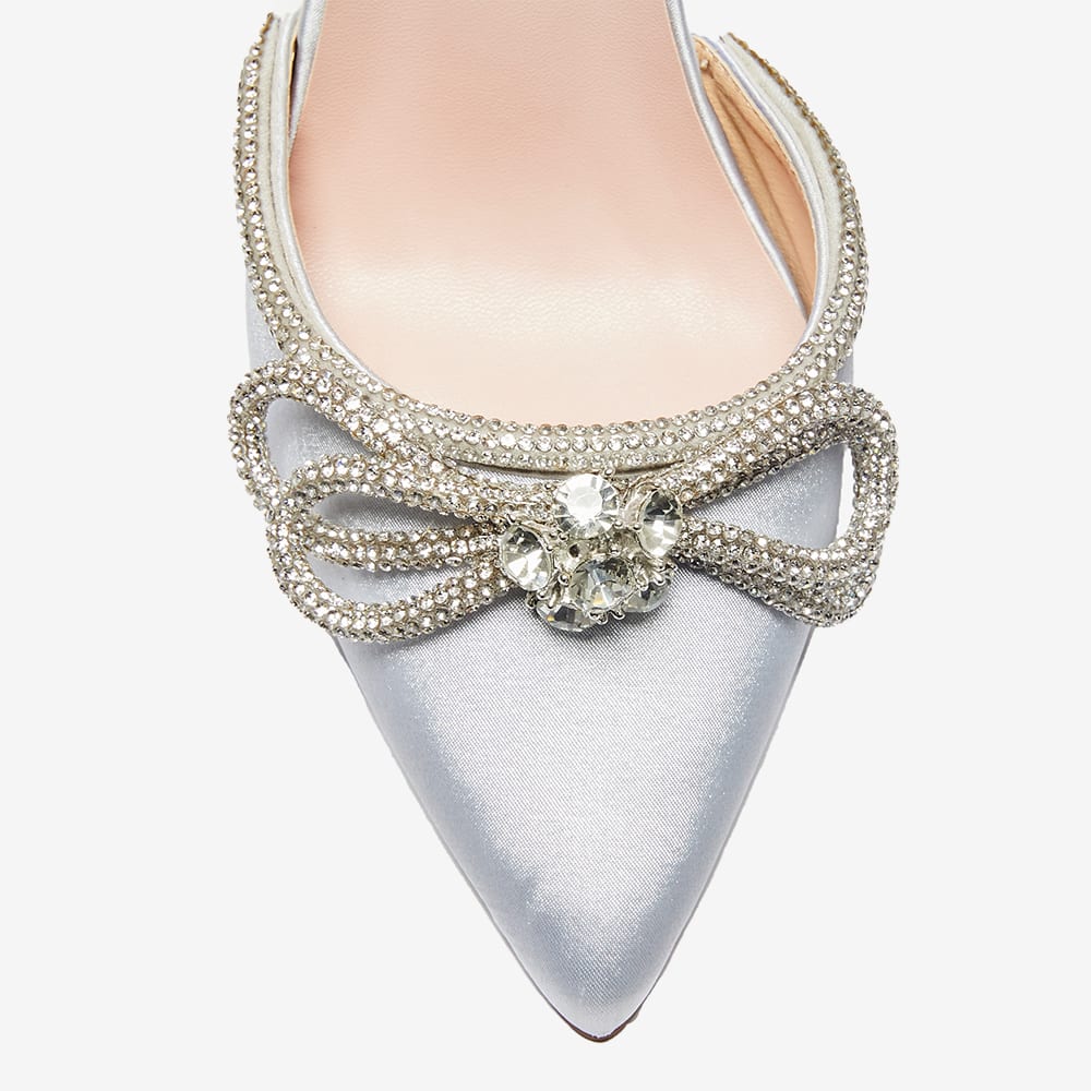 Rory Heel in Silver Satin