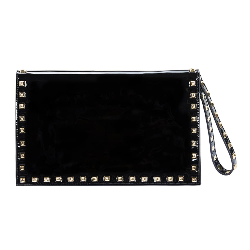 Sable Handbag in Black Patent