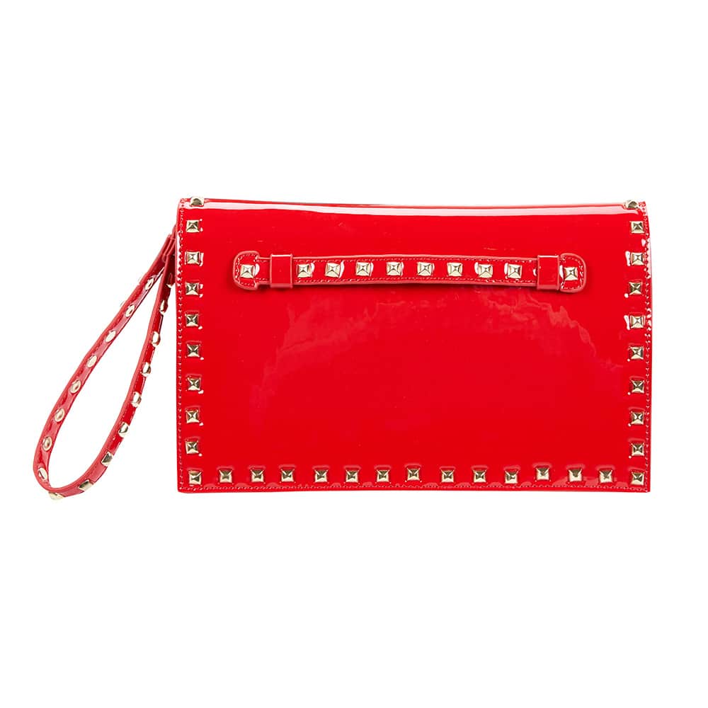 Sable Handbag in Red Patent