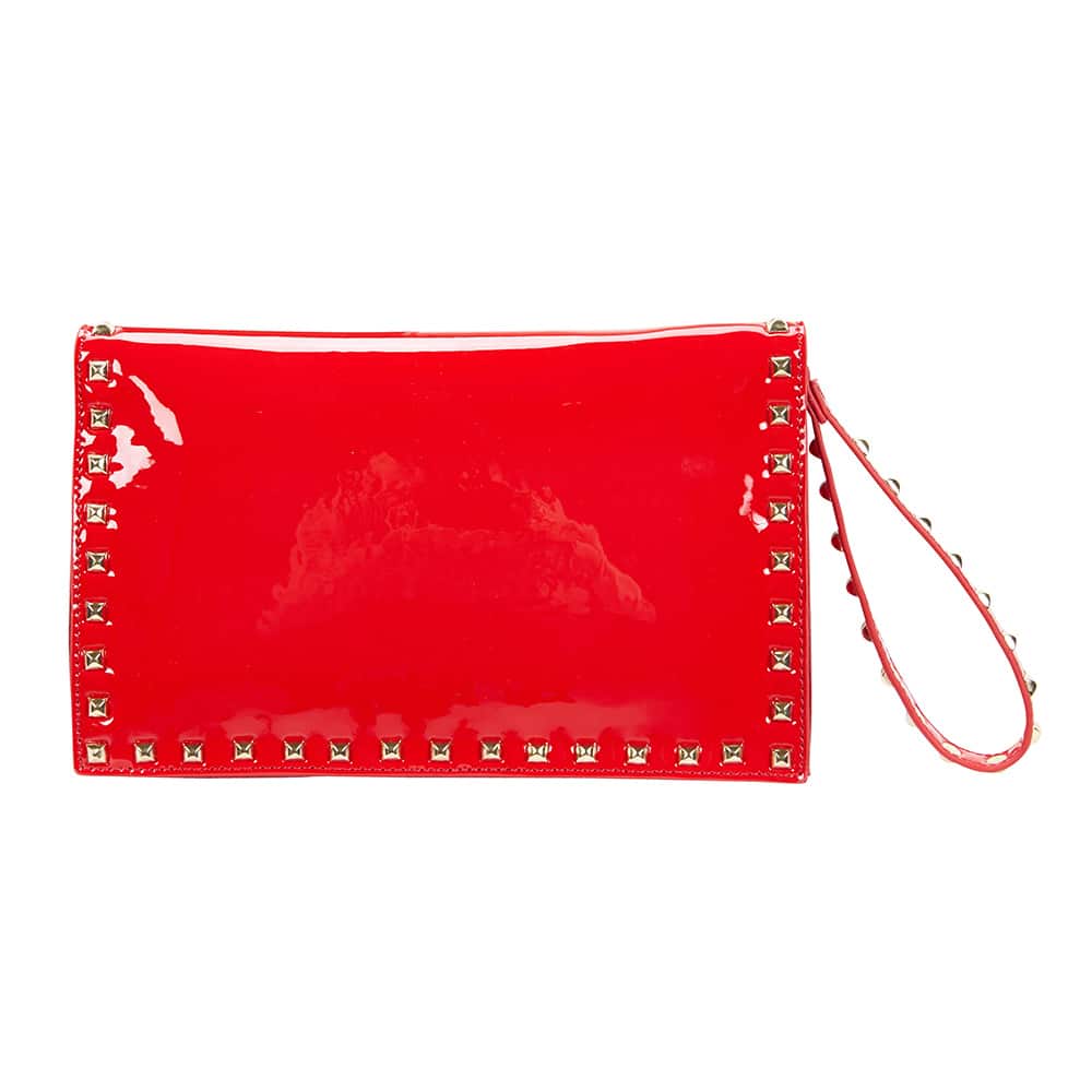 Sable Handbag in Red Patent