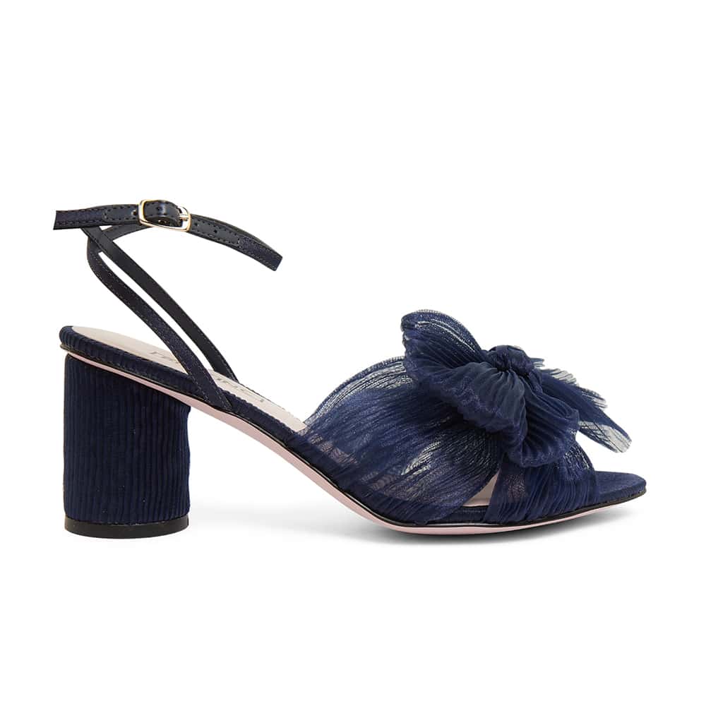 Secret Heel in Navy Fabric