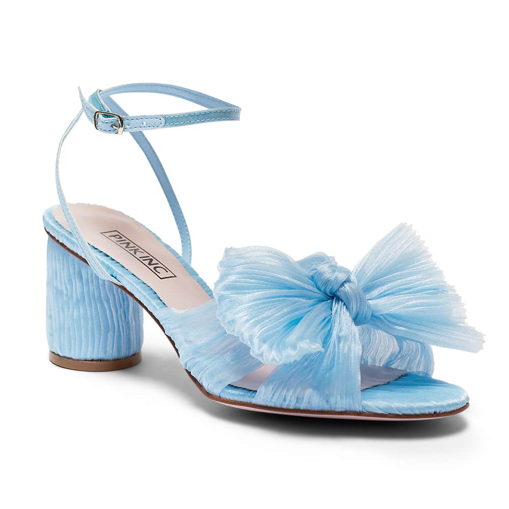 Secret Heel in Pale Blue Fabric