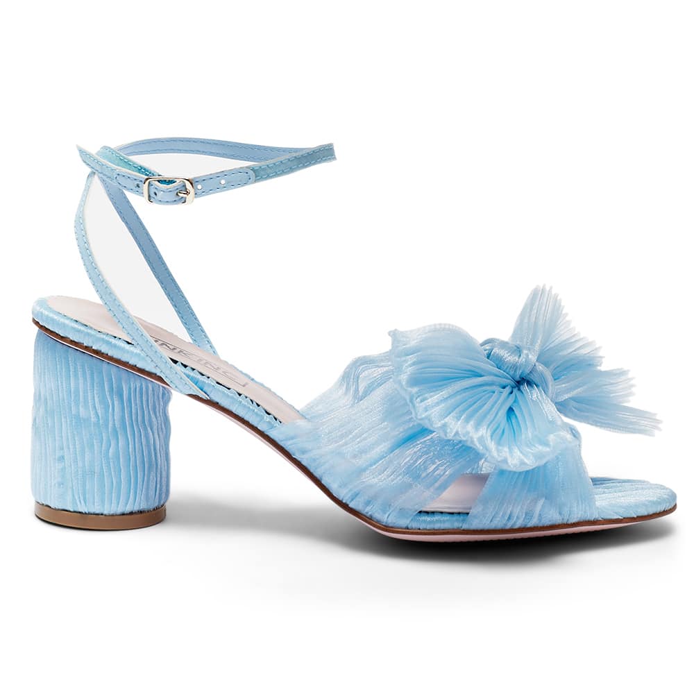 Secret Heel in Pale Blue Fabric