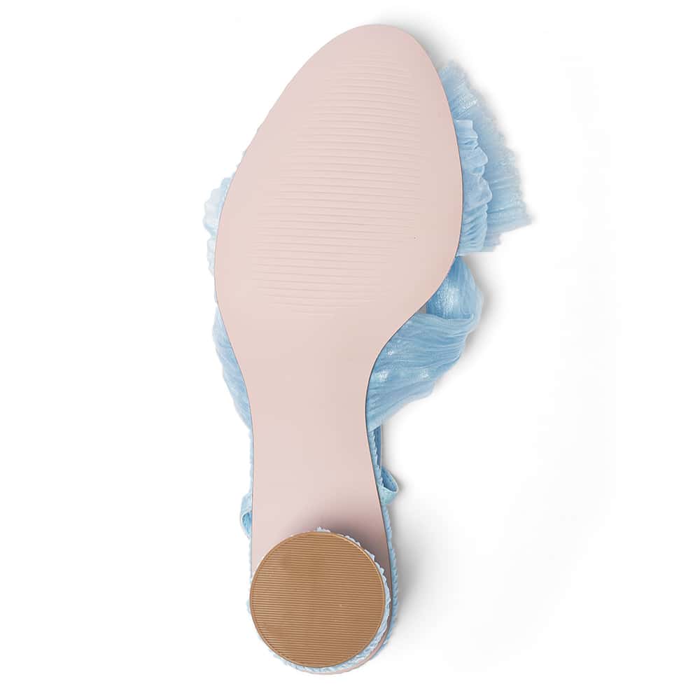 Secret Heel in Pale Blue Fabric