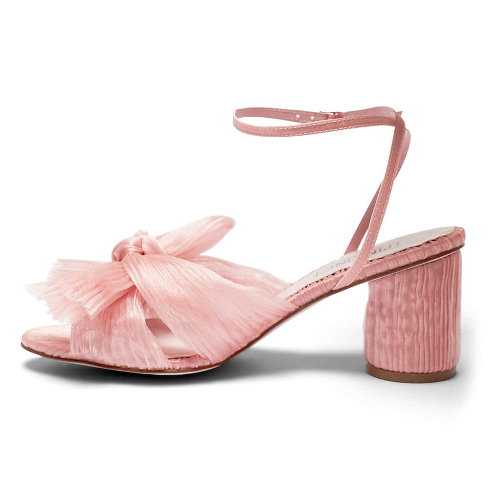 Secret Heel in Pale Pink Fabric