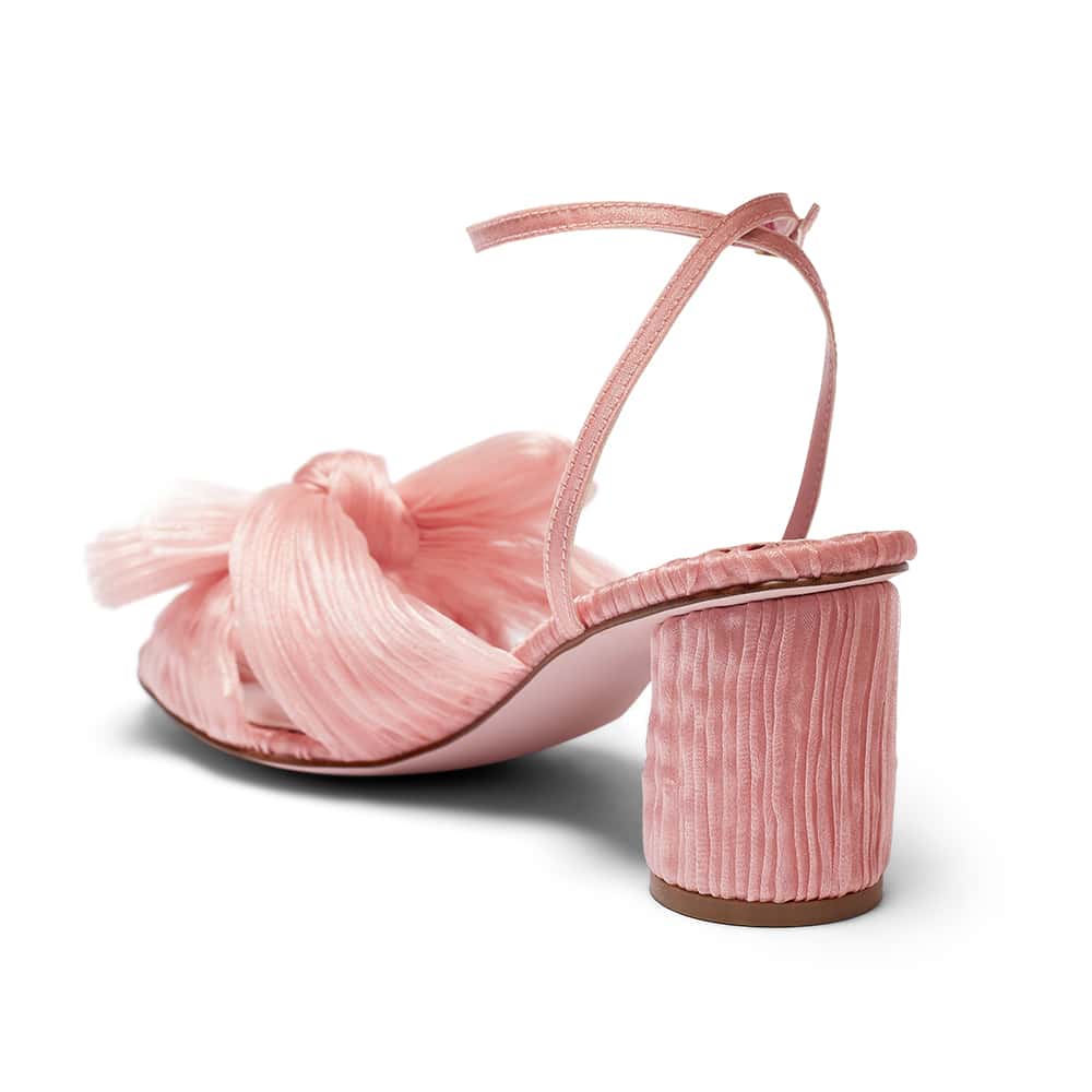 Secret Heel in Pale Pink Fabric