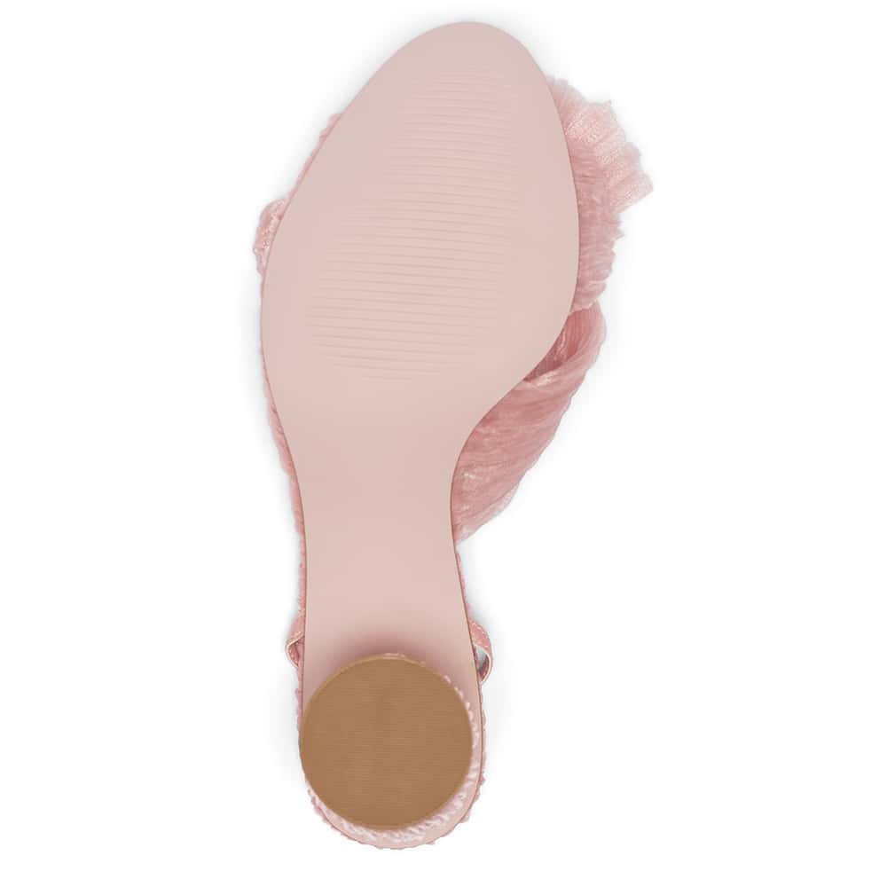 Secret Heel in Pale Pink Fabric