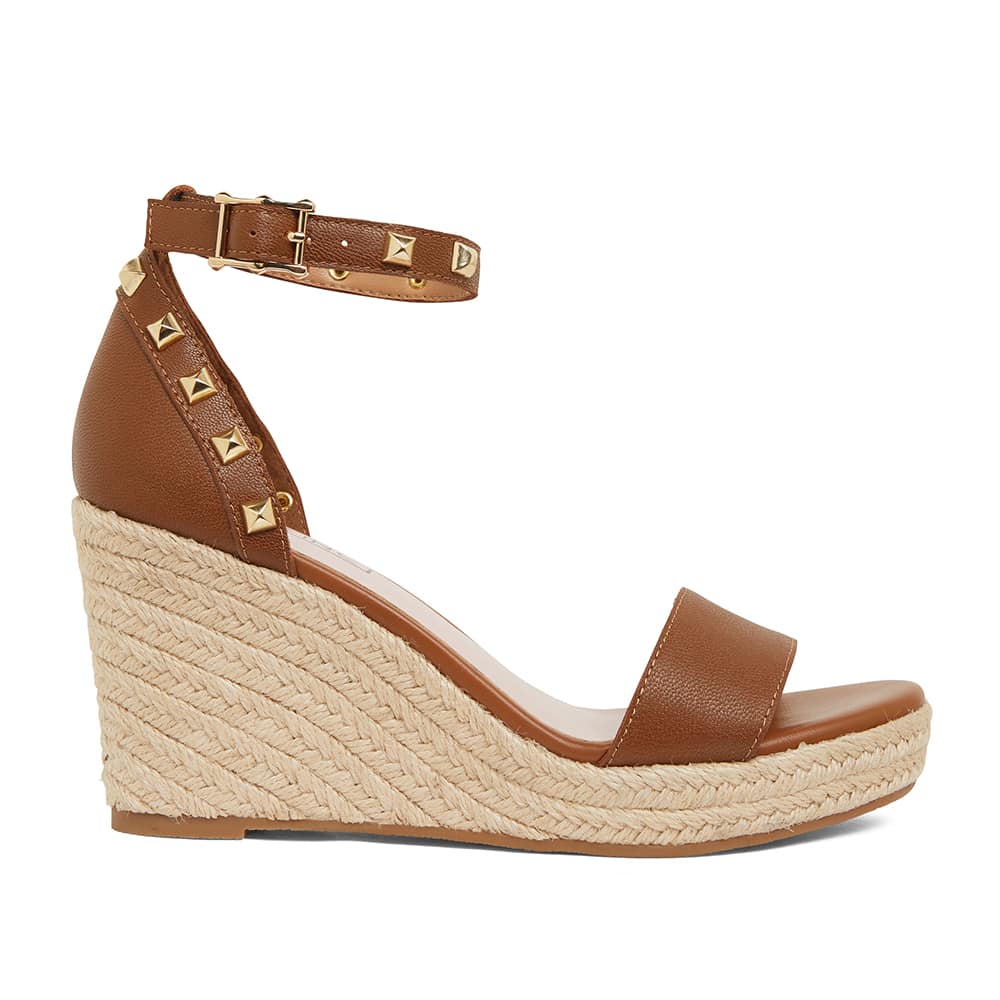 Shadow Espadrille in Tan Leather