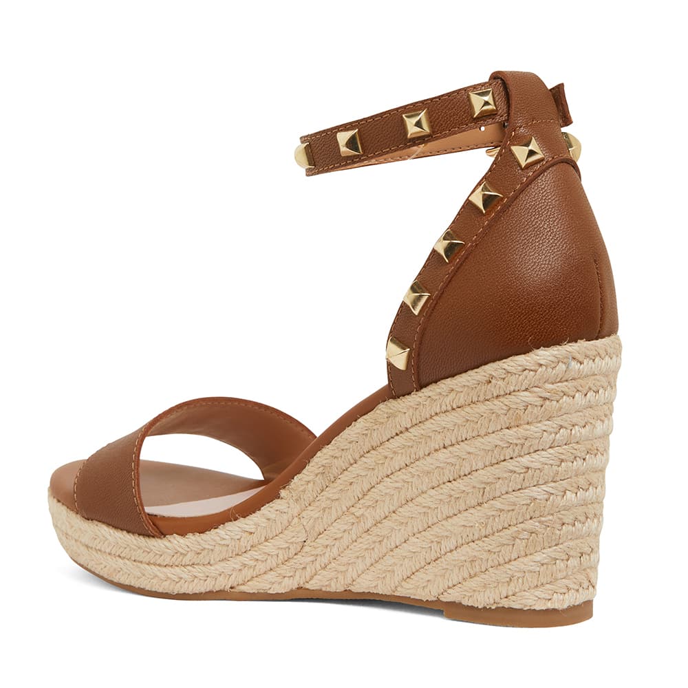 Shadow Espadrille in Tan Leather