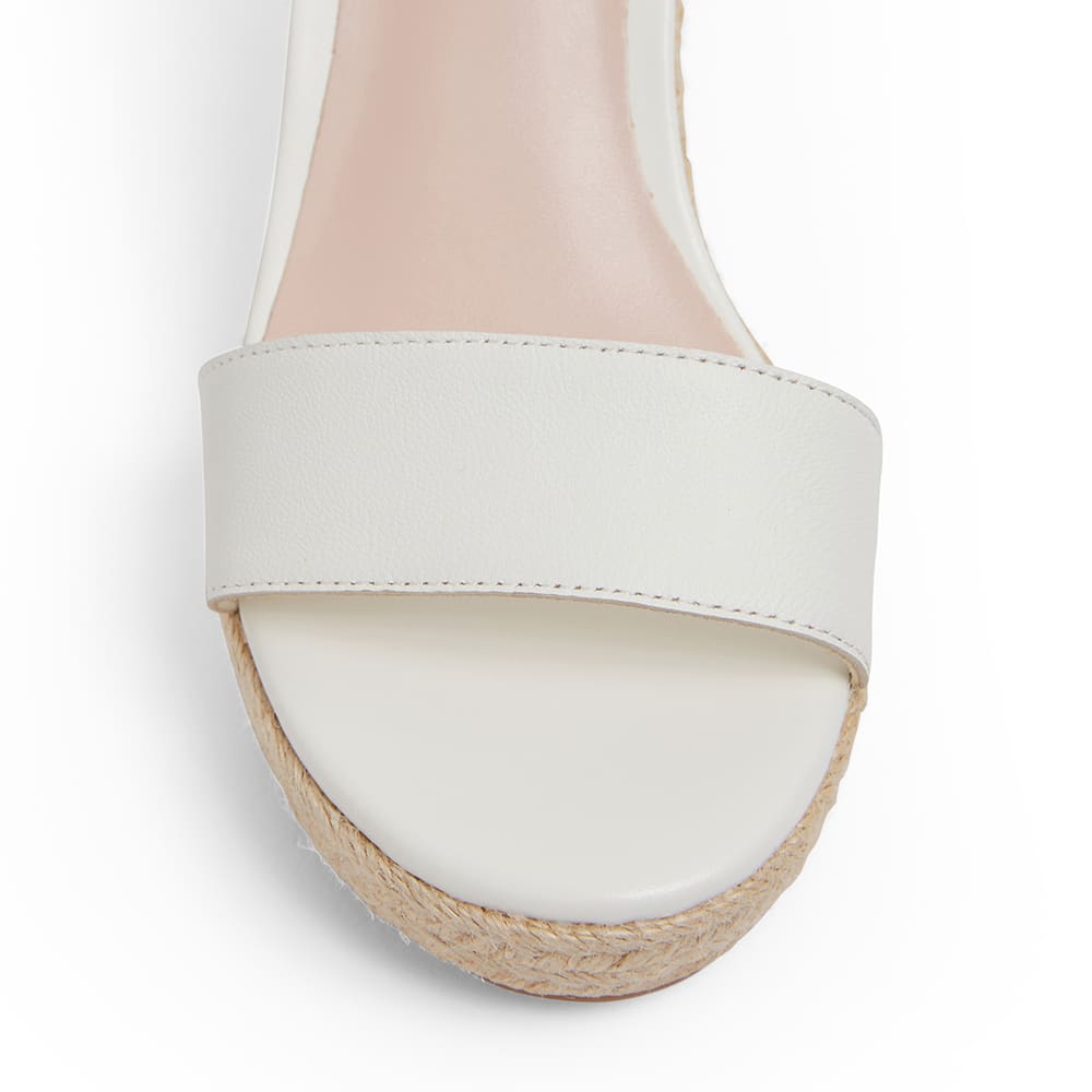 Shadow Espadrille in White Leather