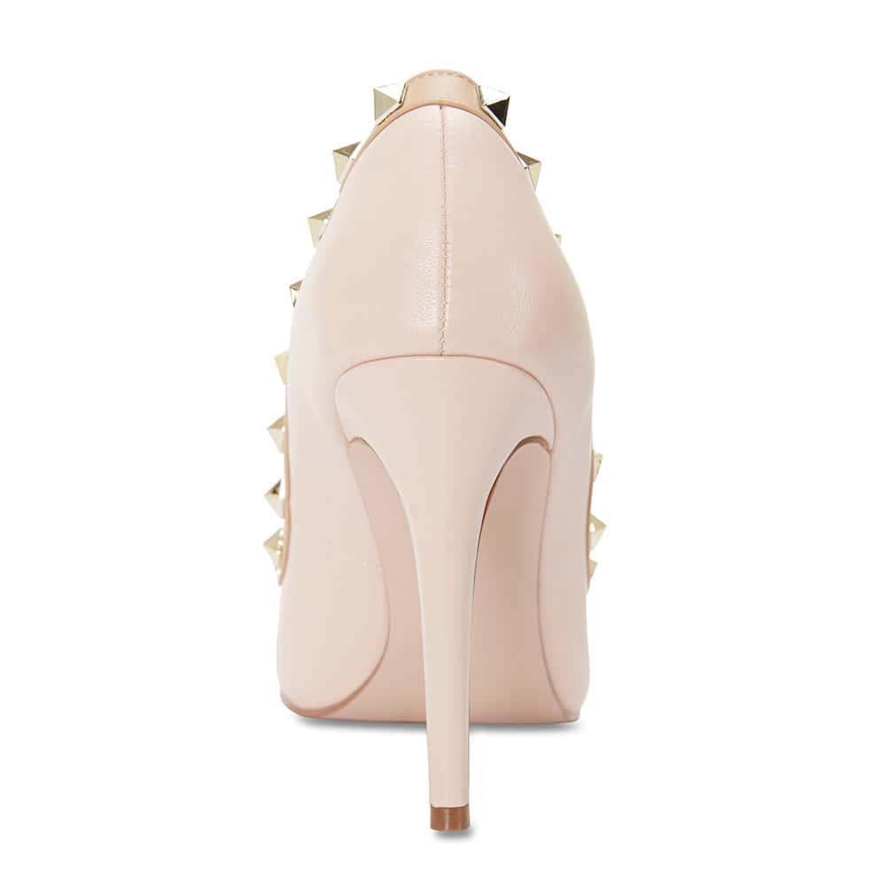 Sierra Heel in Soft Pink Leather
