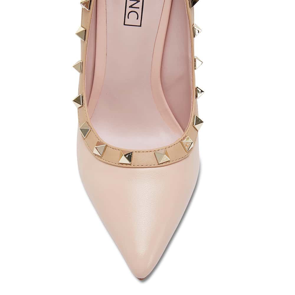 Sierra Heel in Soft Pink Leather