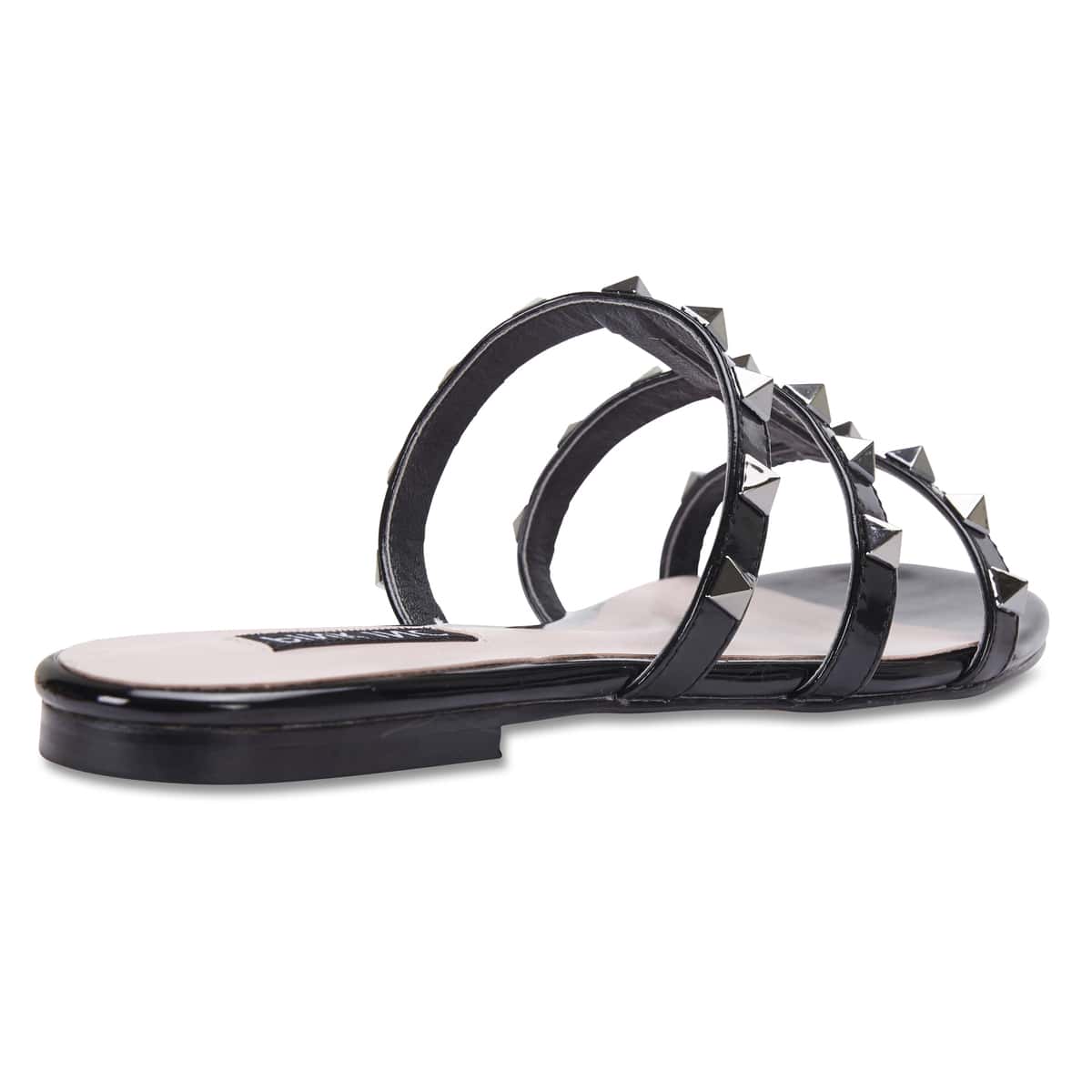 Spain Slide in Black Patent