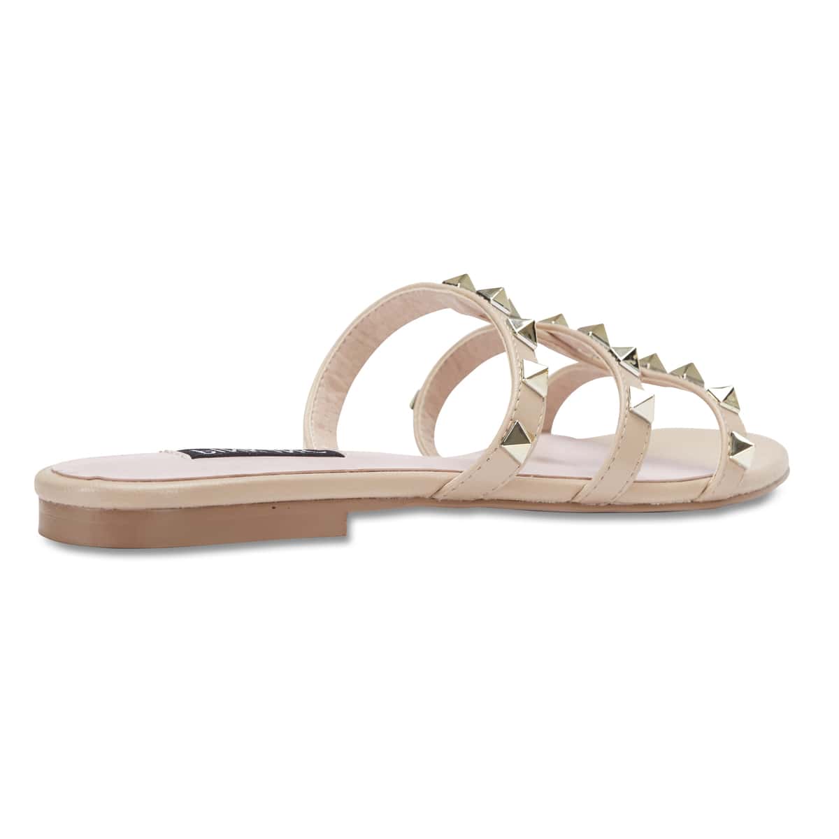 Spain Slide in Nude Leather