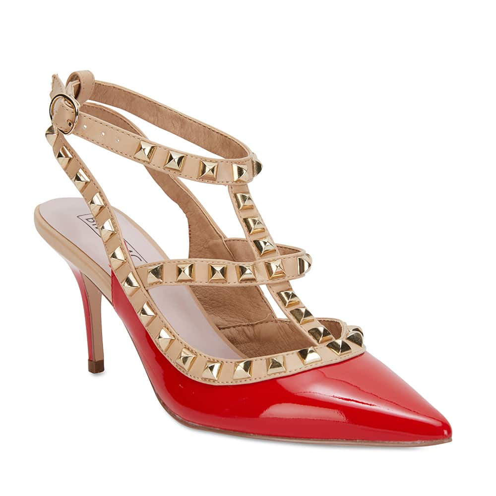 Sphinx Heel in Red Patent