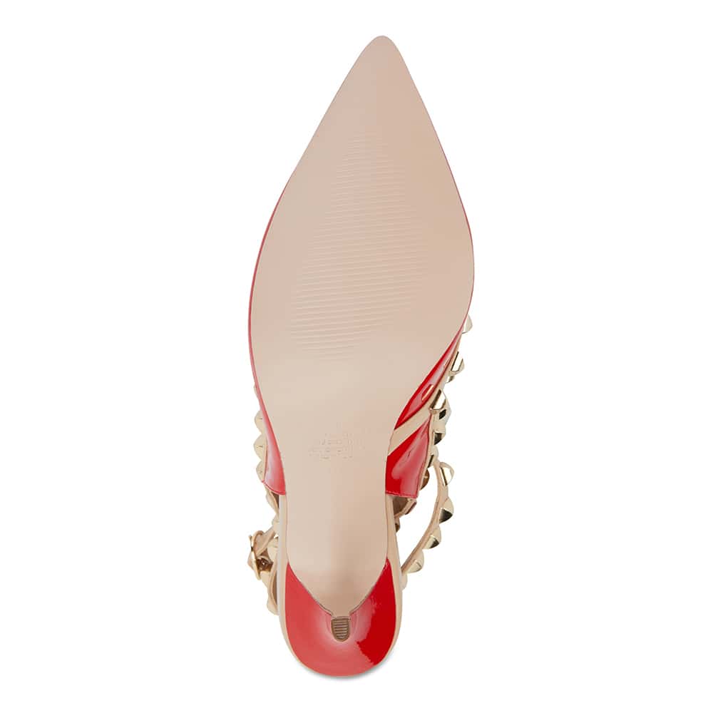 Sphinx Heel in Red Patent