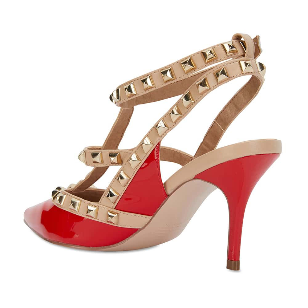 Sphinx Heel in Red Patent
