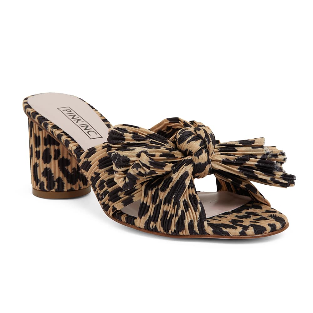 Surge Heel in Leopard Fabric