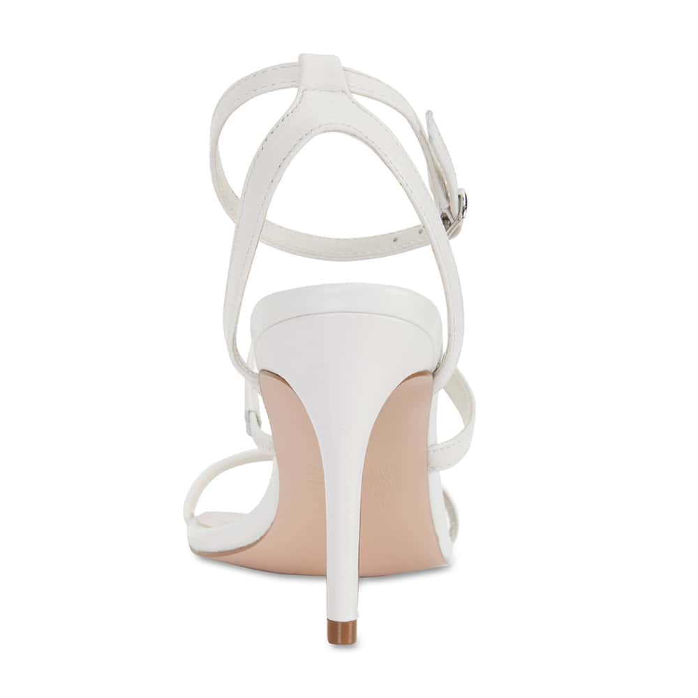 Testify Heel in White Leather