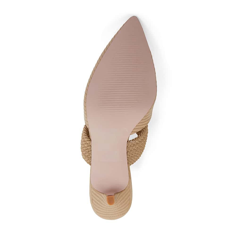 Vixen Heel in Nude Leather