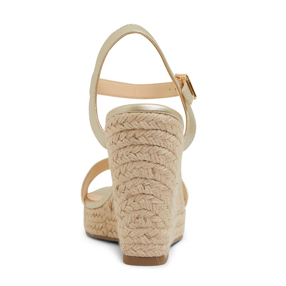 Amato Espadrille in Soft Gold Smooth