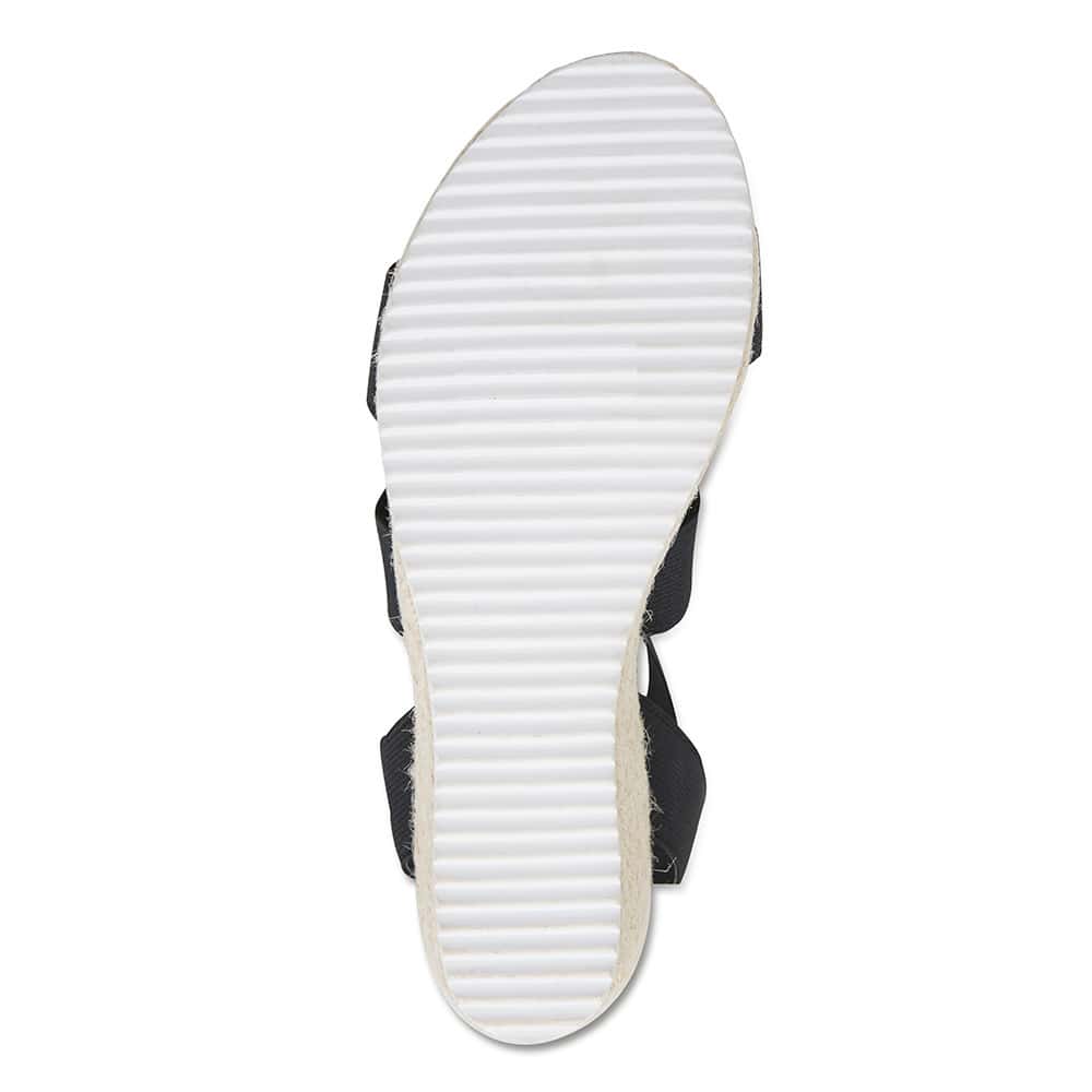Babe Espadrille in Black Fabric