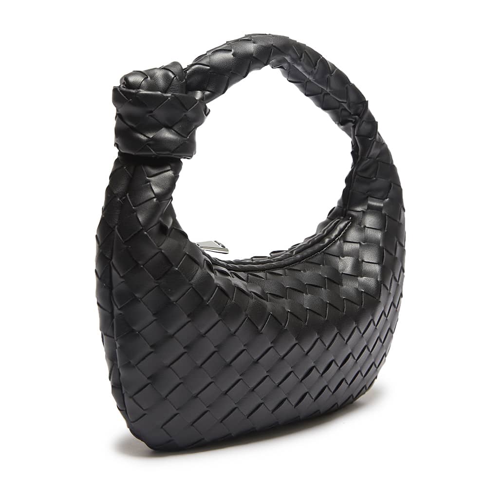 Bazz Handbag in Black Weave