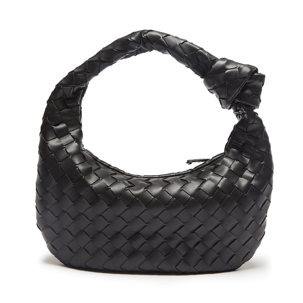 Bazz Handbag in Black Weave