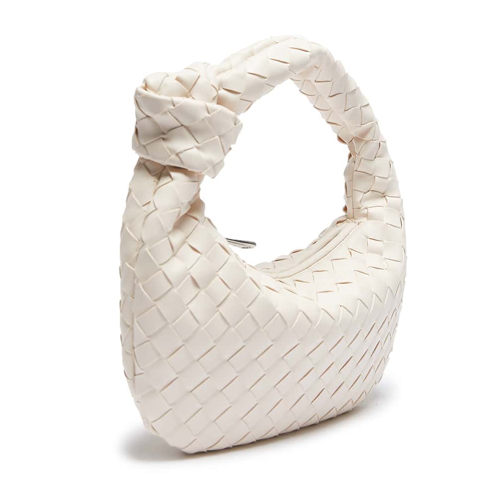 White woven handbag hotsell