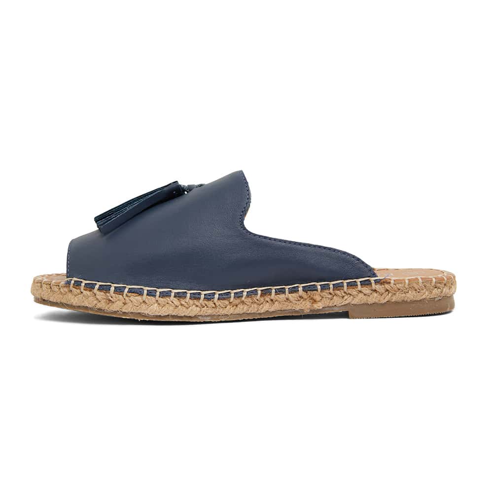 Blink Espadrille in Navy Leather