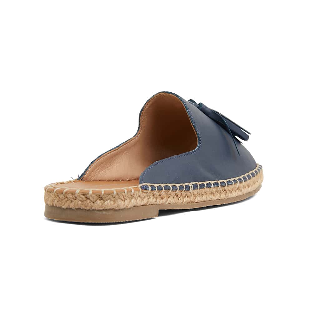 Blink Espadrille in Navy Leather