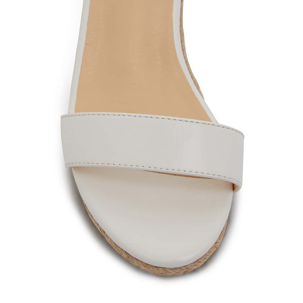 Bloom Espadrille in White Smooth