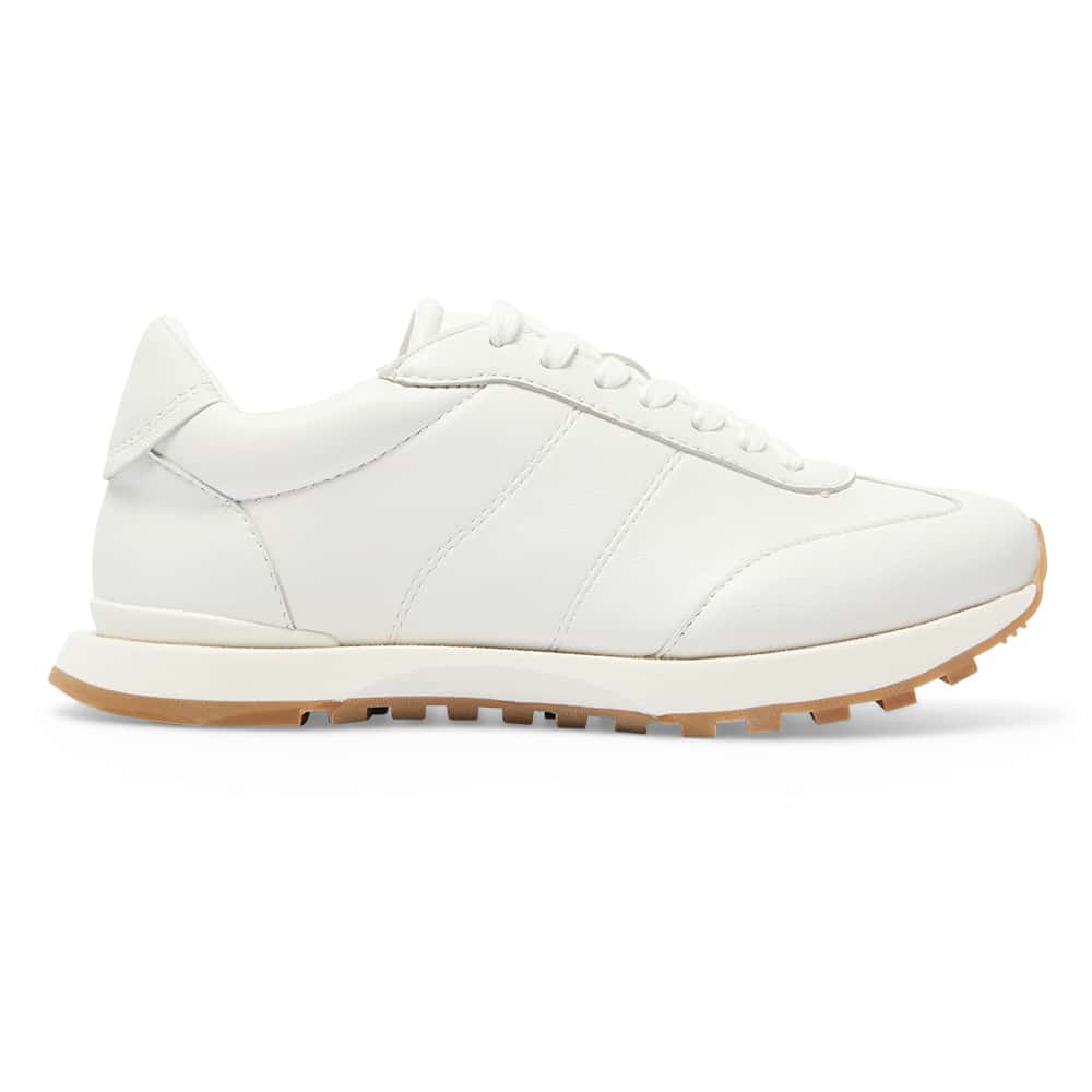 Boston Sneaker in White Leather