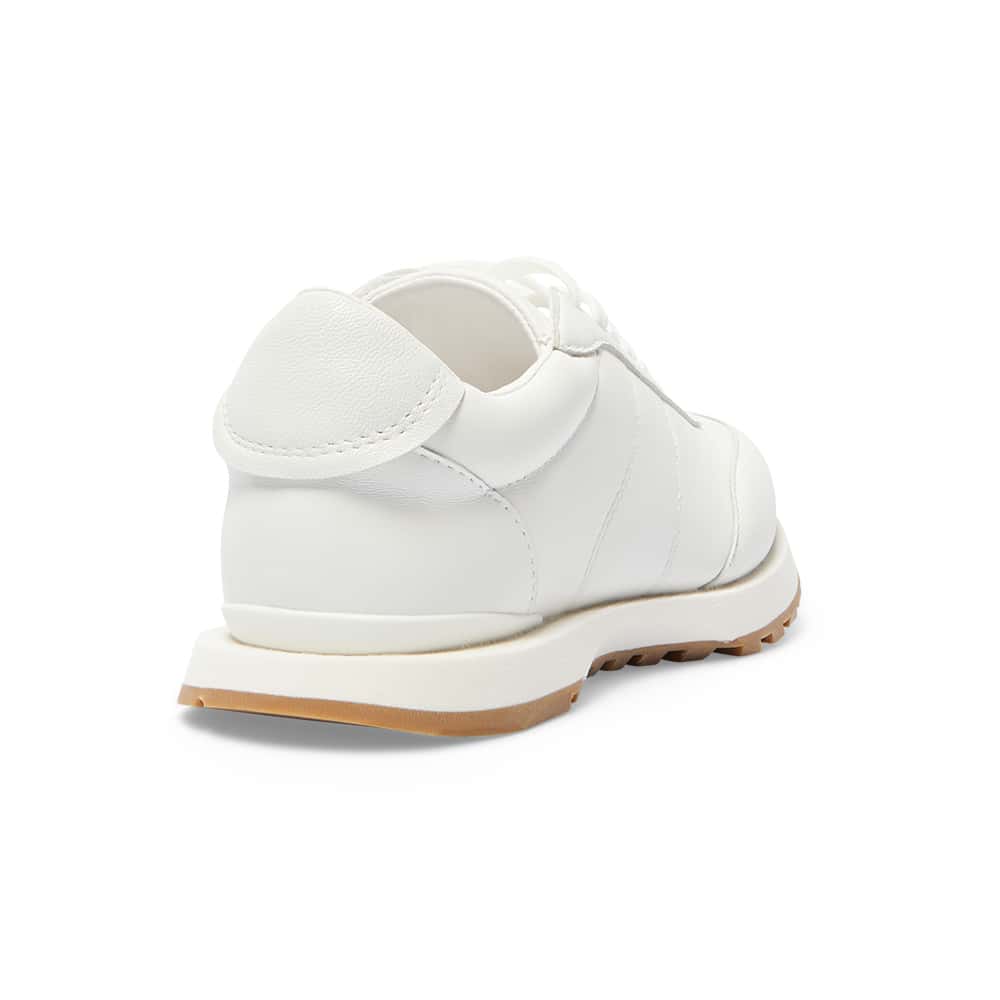 Boston Sneaker in White Leather