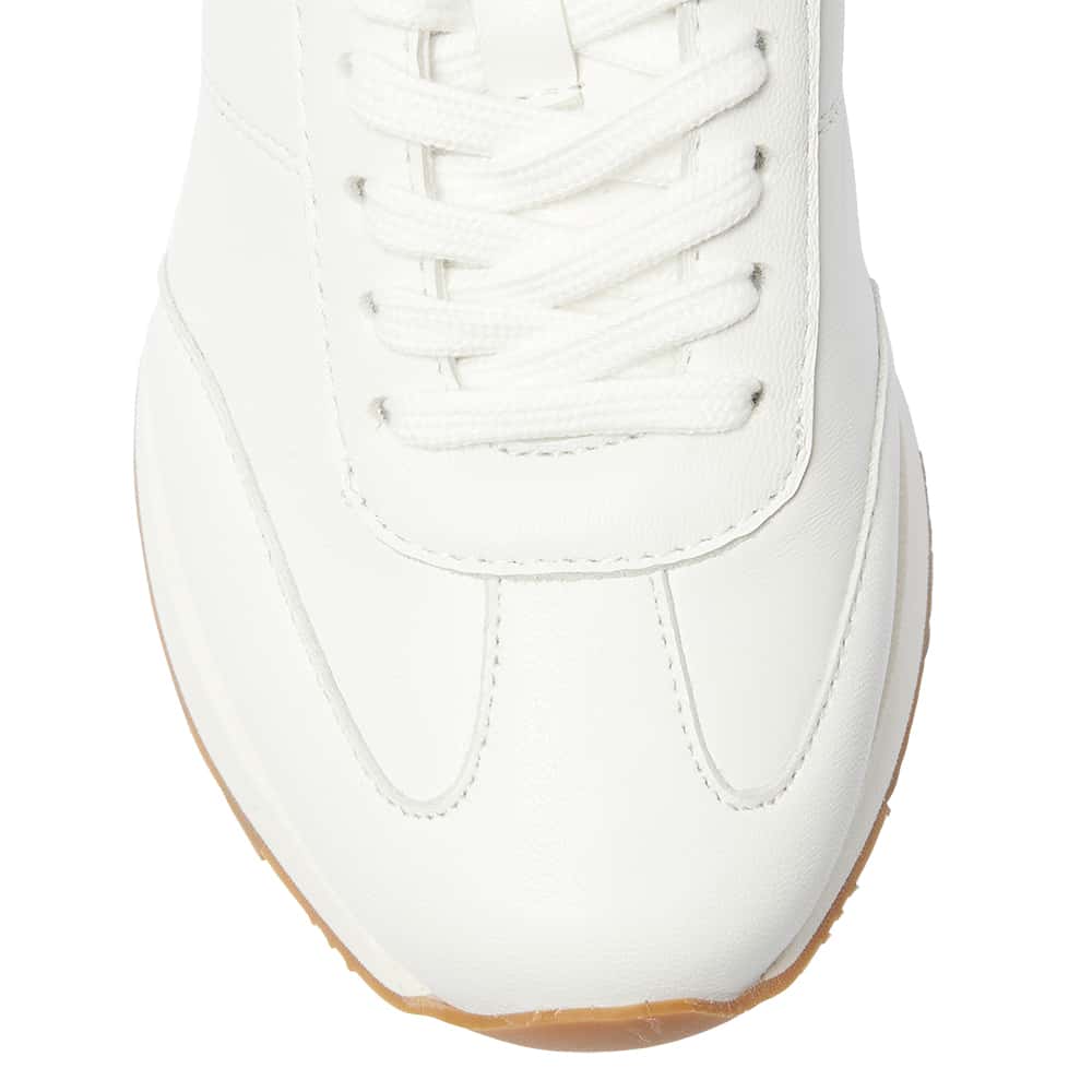 Boston Sneaker in White Leather